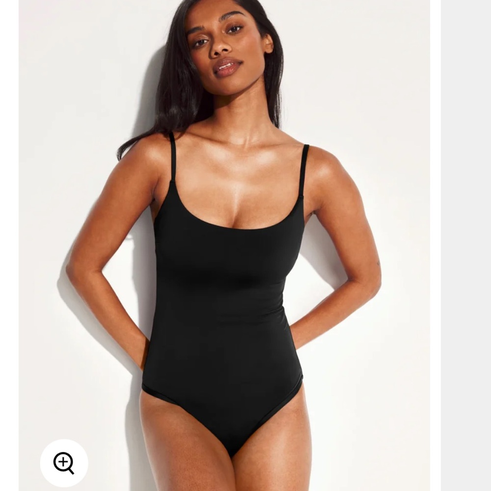 NWT KNIX leakproof period black classic one piece swimsuit, size S